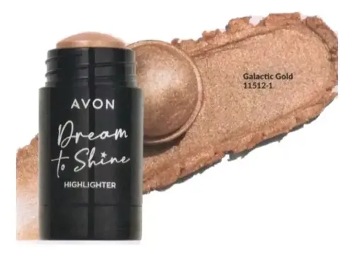 Avon Dream To Shine Iluminador Facial En Barra Tati Cosmetic Galactic Gold