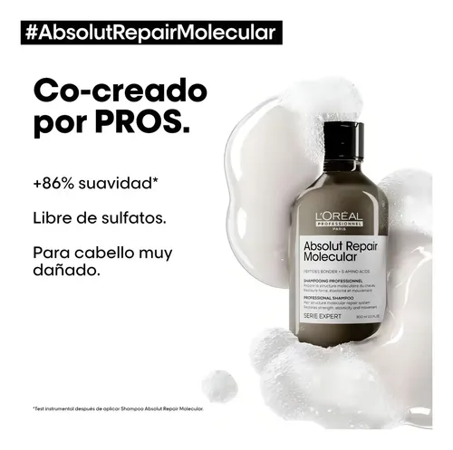 Kit L´Oréal Absolut Repair Molecular Shampoo + Creme + Sérum
