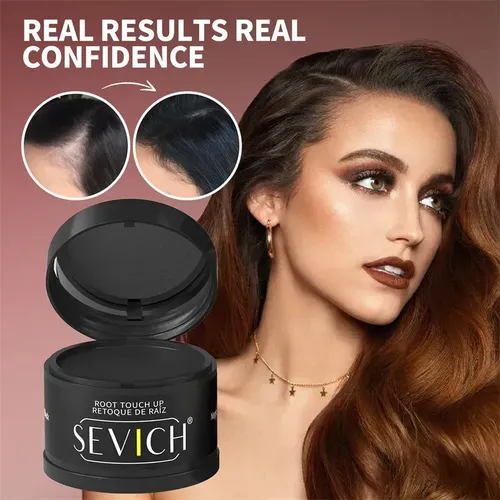Sombra Capilar 4g Sevich Color Castaño Oscuro Dark Brown