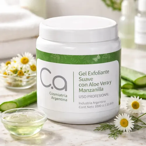 Gel Exfoliante Con Aloe Vera Y Manzanilla X 1 Kilo