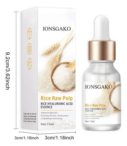 Sérum De Arroz Blanco Ionsgako Para Rostro – Hidratación Pro Todo Tipo De Piel