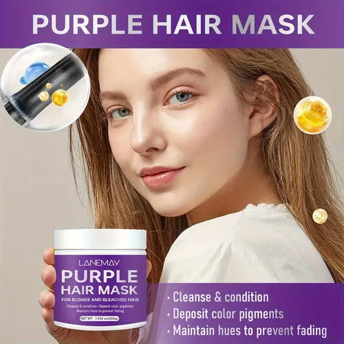 Tratamiento Violeta Para Cabello Rubio Y Dañado