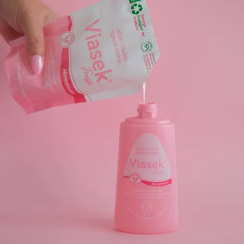 Viasek Fresh Jabón Líquido Íntimo Menopausia Ph 6.8 Refill