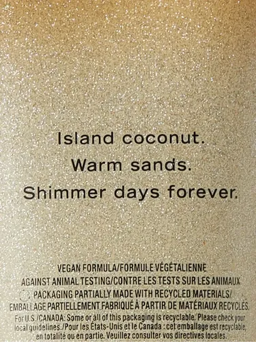 Crema Con Brillos Victorias Secret Coconut Passion Shimmer