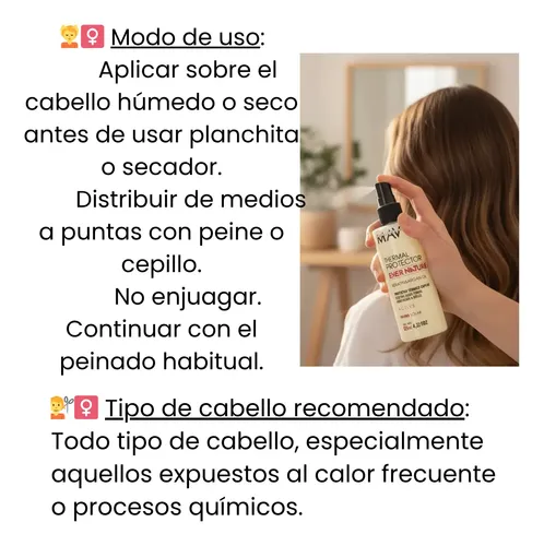 Protector Térmico Con Argán Y Keratina 125ml Secador Plancha
