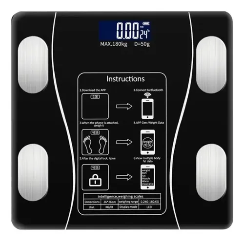 Báscula Bluetooth Deporte Inteligente Fitness Automática Pro