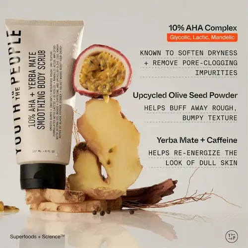 Exfoliante Corporal 10% Aha + Yerba Mate Youth To The People