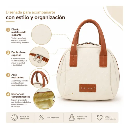 Bolso Neceser Organizador Maquillaje Mujer Matelaseado