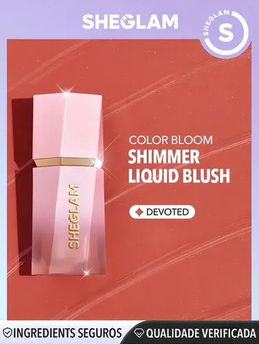 Rubor Devoted Sheglam acabado brilloso shimer color bloom dayglow