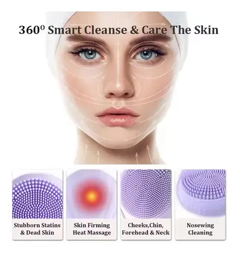 Cepillo Limpiador Facial Impermeable Sonic Para Hombres Y Ri