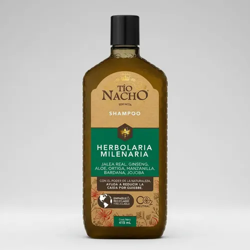 Pack X2 Tio Nacho A/caida  Herbolaria Milenaria 415ml