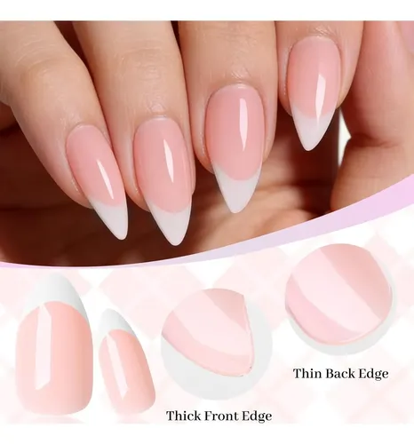 Bellelfin Uñas Francesas En Gel, 240 Pzas, Tamaño