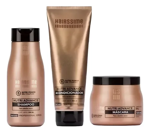 Kit Nutriadvance Shampoo Acondicionador Y Mascara Hairssime