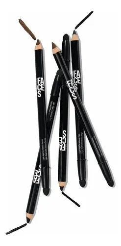 Lápiz de color negro intenso Kajal Faces Natura, 1,3 g
