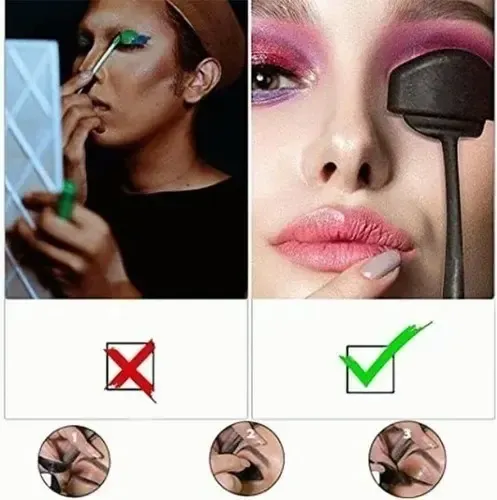/kit Rápido Maquillaje Plantilla Sombra Ojos Molde Delineado
