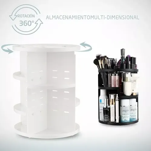 Organizador Porta Cosméticos Giratorio Multiuso Giro 360