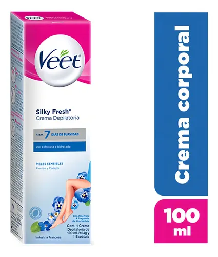 Crema depilatoria Veet para piel sensible 100mL