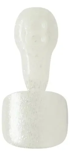 Uñas Postizas Uña Kiss Impress Impress Toe Nails Color Blanco Lisa