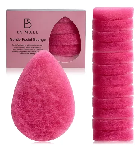 12x Esponja Exfoliante Para Limpieza Facial Bs Mall