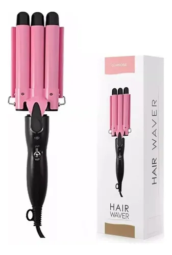 . 22mm Waflera Cabello Tenazas 3 Rizadora De Pelo Plancha Zf