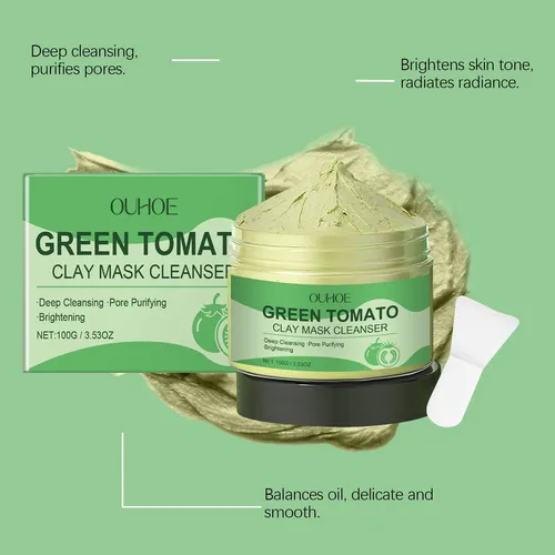 Mascarilla Limpiadora De Arcilla Ouhoe Green Tomato