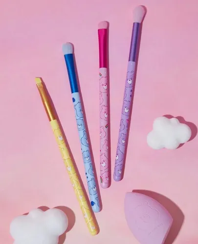 Set 4 Pinceles Maquillaje Ositos Cariñositos