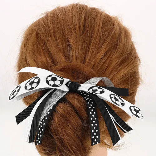 1 Par De Ligas De Pelo Para Fútbol, Cheer, Cabello