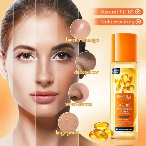 Sérum Bioaqua Ve+ B5 para Acné y Antiarrugas con Vitamina C, 40 mL