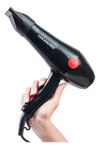 Secador De Pelo Profesional Altro 2800 Teknikpro Color Negro