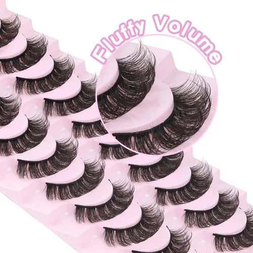 Pestañas Postizas Rusas 10p-d03 Losha Lashes