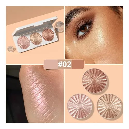 Paleta Iluminadora Dunuf X3 Tonos Profesional