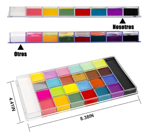 Kit De Paleta De Maquillaje For Rostro Y Cuerpo De 26 Color