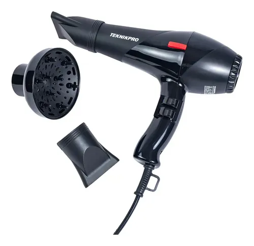 Secador De Pelo Profesional New Pro Basic 2600 Teknikpro 3c