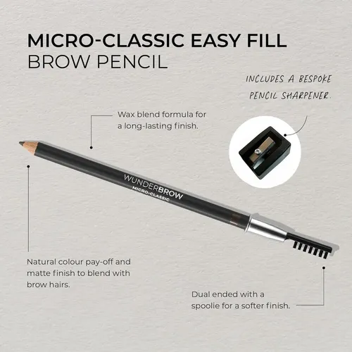 Lápiz De Cejas Micro 2.5mm Wunderbrow Rubio Vegano