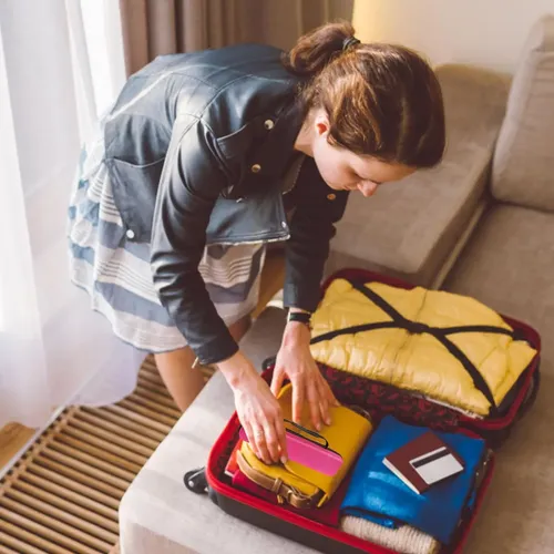 / Bolsa Para Alisador De Cabello Estuche De Viaje Para