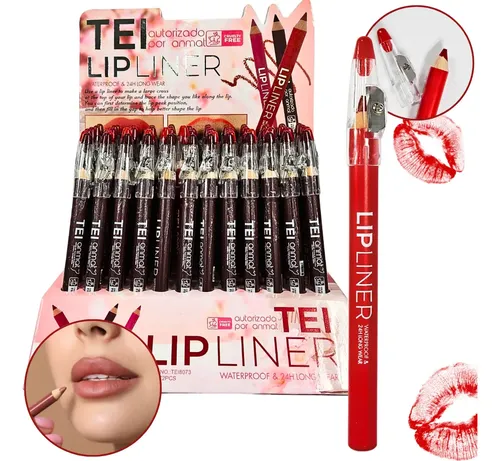 Lapiz Delineador Labial Tei Matte C/ Saca Puntas Make Up X1