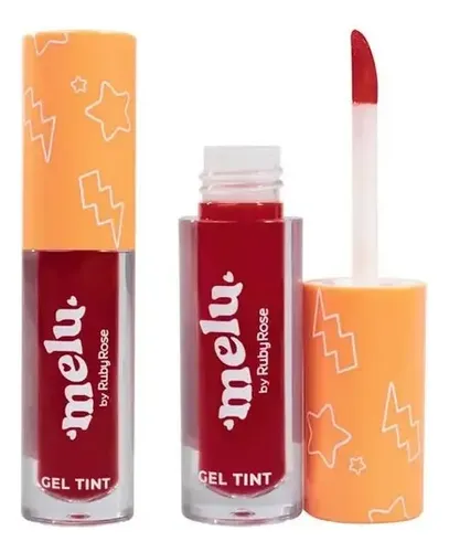 Gel de tinte labial Melu Ruby Rose de larga duración, excelente pigmentación