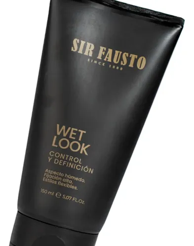 Sir Fausto Wet Look Gel Control Fijación Alta Cabello 150ml