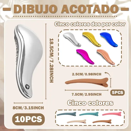 A 10pcs Cepillo For Extensiones Cabello Peine For Cabello S