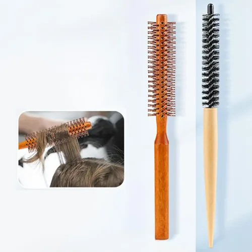 4 Pequeños Peines Redondos Para El Cabello Con Cepillo Para