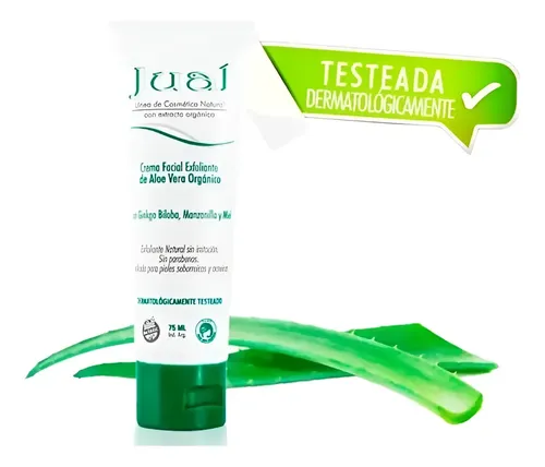 Crema Exfoliante Facial Jual 75ml Pomo Cuidado Rostro Orgáni