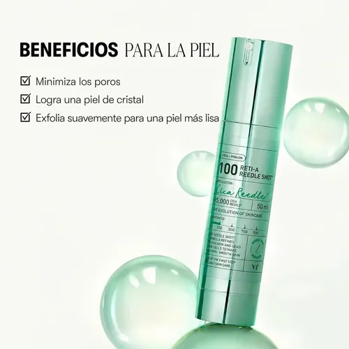 Vt Reti-a Reedle Shot 100 50ml Serum Microagujas Retinol Momento De Aplicación Noche Tipo De Piel Todo Tipo De Piel