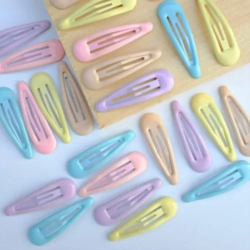 100 Hebillas De Pelo Broche Tic Tac Blister Unidades Surtido