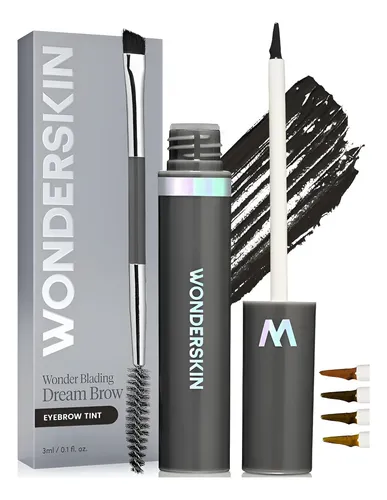 Gel Para Cejas Wonderskin Dream Brow Negro, Resistente Al