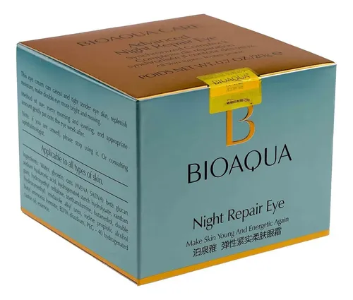 Crema Contorno De Ojos Antiage Bioaqua Reafirmante Momento De Aplicación Día/noche Tipo De Piel Mixta