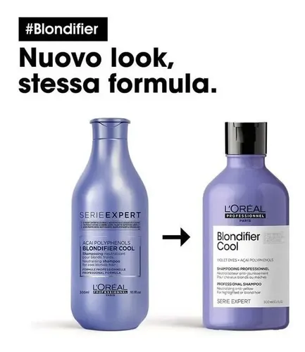 Shampoo L´Oréal Blondifier Cool 300ml Cabelos Loiros