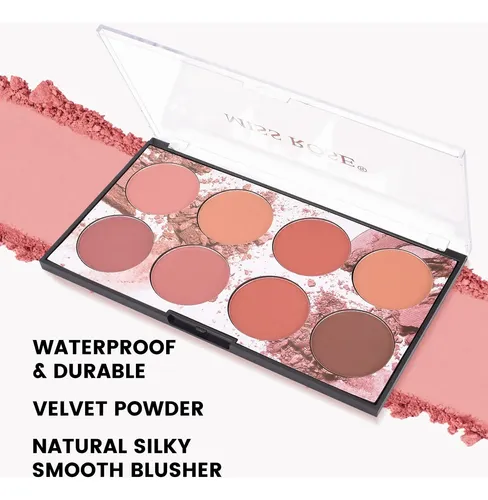 Paleta De Colorete Facial Kyda 8 Colores Natural Mate Ownest