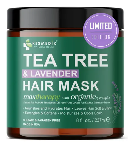 Mascarilla Capilar Kesmedik Con Árbol De Té, Biotina Y Aceit