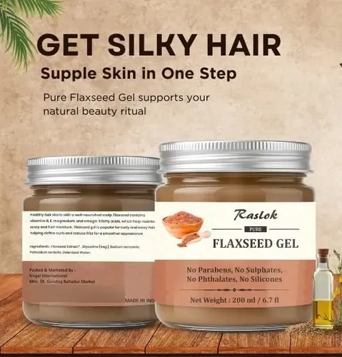 Gel De Linaza Pura Hidrata Nutre Cabello Flaxseed Gel 200 Ml