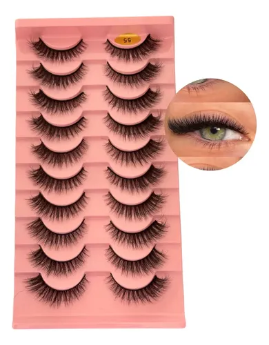 Caja De Pestañas Postizas 3d Foxy Eyes 10 Pares